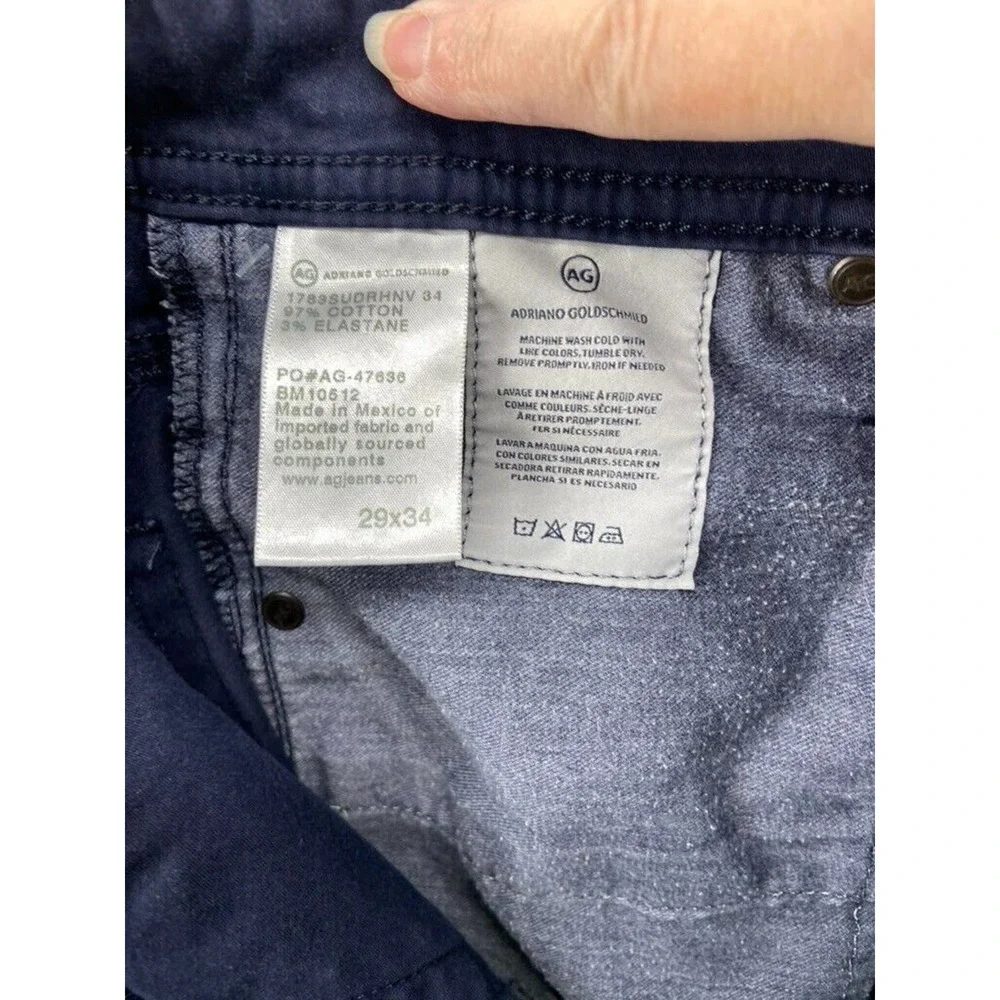 AG Adriano‎ Goldschmied Pants Men Sz 29W Blue The Tellis Modern Slim